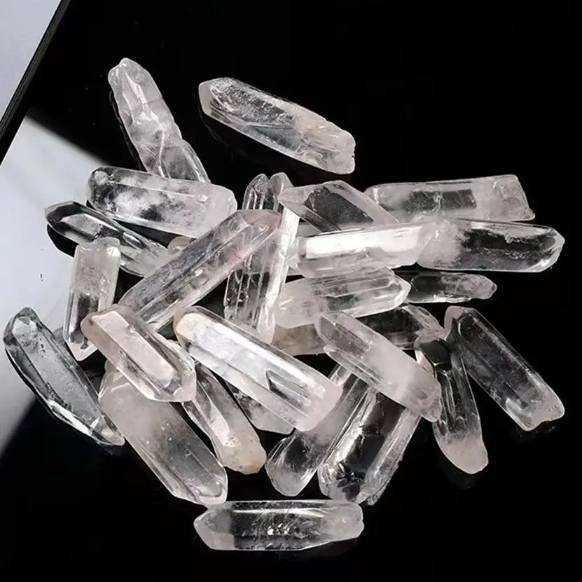 100% Natural Clear  Healing Quartz Crystal White Crystal   Wand Energy Stone Collectables DIY  Home Decor - forbiddengemstones.com