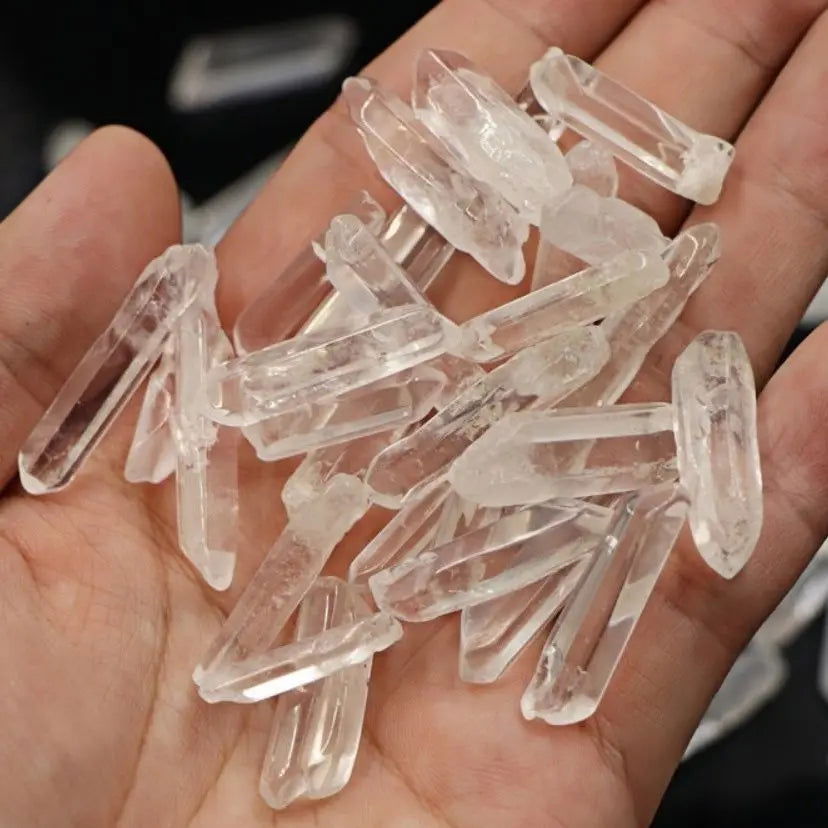 100% Natural Clear  Healing Quartz Crystal White Crystal   Wand Energy Stone Collectables DIY  Home Decor - forbiddengemstones.com