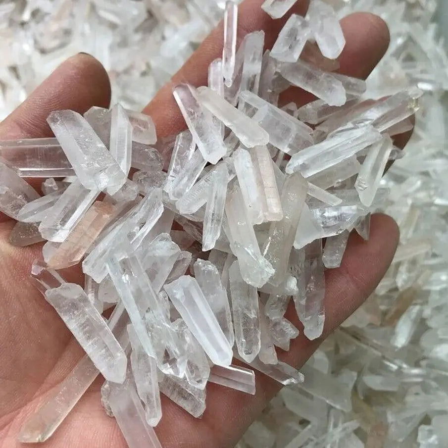 100% Natural Clear  Healing Quartz Crystal White Crystal   Wand Energy Stone Collectables DIY  Home Decor - forbiddengemstones.com