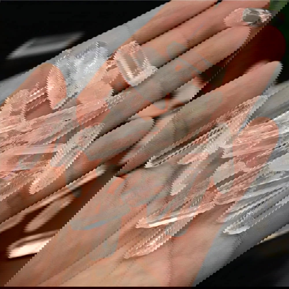 100% Natural Clear  Healing Quartz Crystal White Crystal   Wand Energy Stone Collectables DIY  Home Decor - forbiddengemstones.com