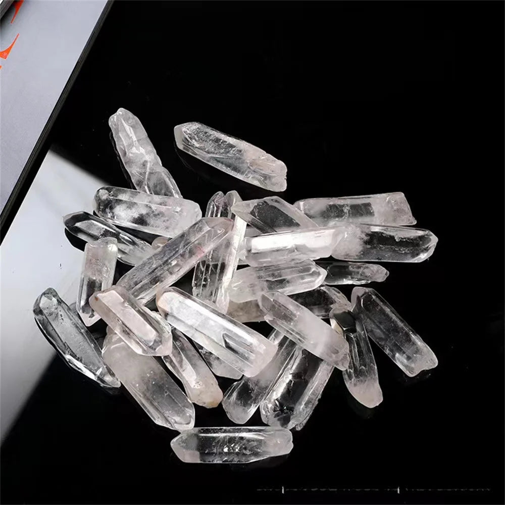 100% Natural Clear  Healing Quartz Crystal White Crystal   Wand Energy Stone Collectables DIY  Home Decor - forbiddengemstones.com