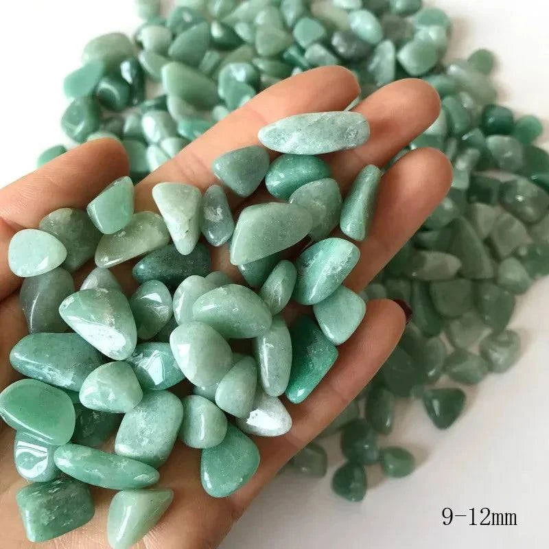 100g 5-7mm Natural Dong ling Jade Gravel Crystal Stone Rock Healing Gemstone Green Aventurine for Fish Tank Home Decor - forbiddengemstones.com