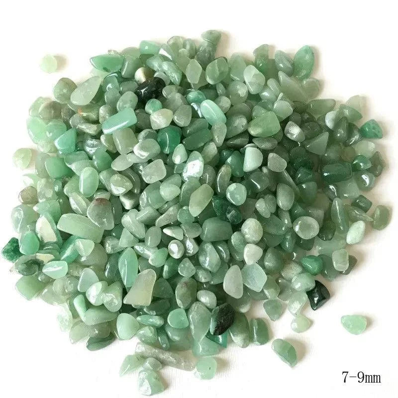 100g 5-7mm Natural Dong ling Jade Gravel Crystal Stone Rock Healing Gemstone Green Aventurine for Fish Tank Home Decor - forbiddengemstones.com
