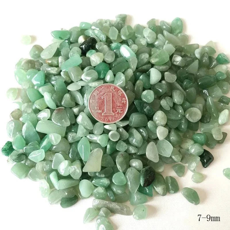 100g 5-7mm Natural Dong ling Jade Gravel Crystal Stone Rock Healing Gemstone Green Aventurine for Fish Tank Home Decor - forbiddengemstones.com