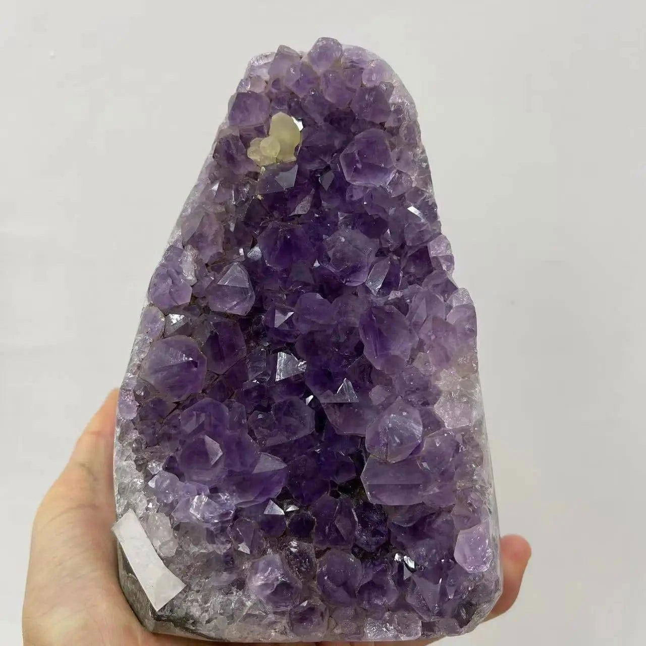 1PC Natural Amethyst Crystal Cluster Quartz Raw Crystals Healing Stone Ore Mineral Home Decor Purple Cornucopia Feng Shui Stone - forbiddengemstones.com