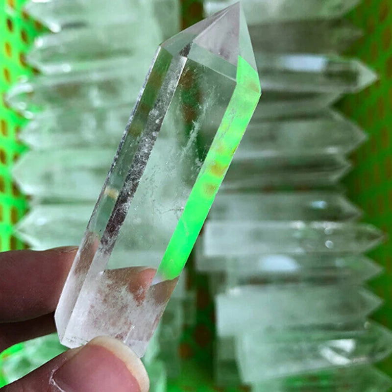 1Pc Clear Quartz Crystal Point Natural Wand Specimen Reiki Healing Stone - forbiddengemstones.com