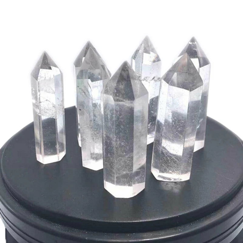1Pc Clear Quartz Crystal Point Natural Wand Specimen Reiki Healing Stone - forbiddengemstones.com