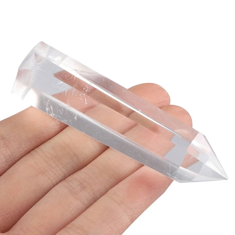 1Pc Clear Quartz Crystal Point Natural Wand Specimen Reiki Healing Stone - forbiddengemstones.com