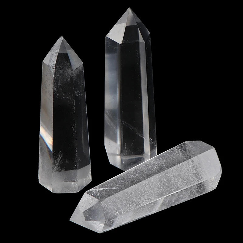 1Pc Clear Quartz Crystal Point Natural Wand Specimen Reiki Healing Stone - forbiddengemstones.com