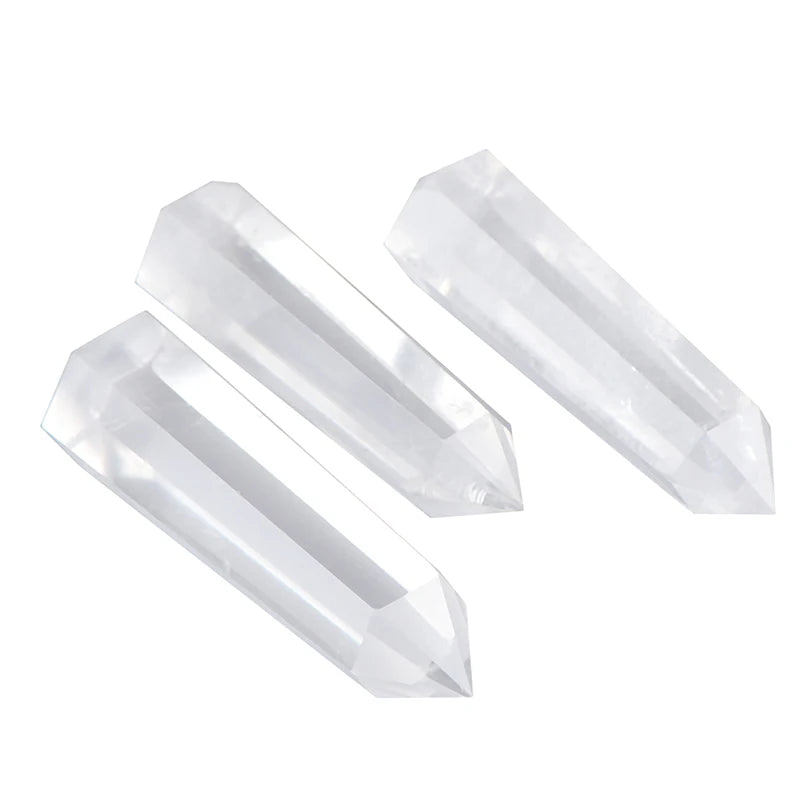 1Pc Clear Quartz Crystal Point Natural Wand Specimen Reiki Healing Stone - forbiddengemstones.com