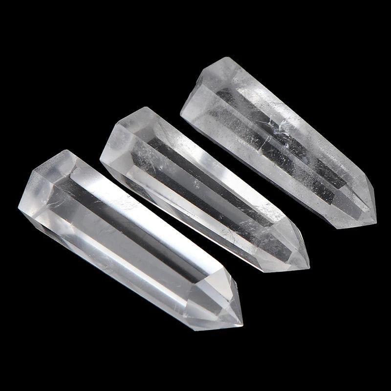 1Pc Clear Quartz Crystal Point Natural Wand Specimen Reiki Healing Stone - forbiddengemstones.com