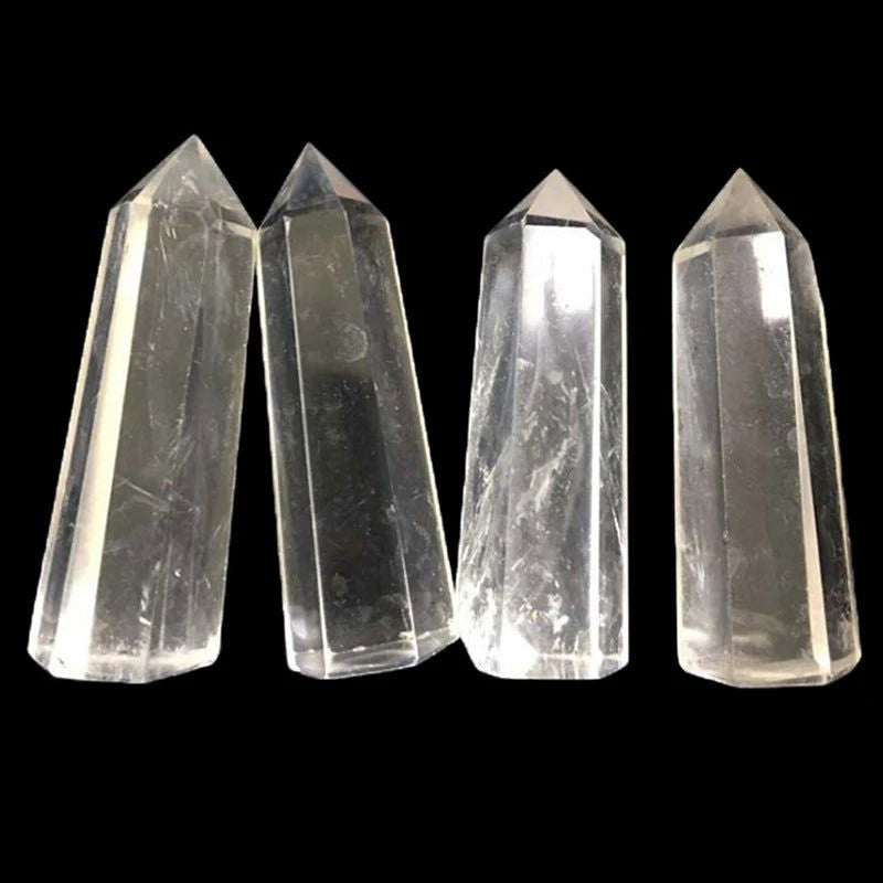 1Pc Clear Quartz Crystal Point Natural Wand Specimen Reiki Healing Stone - forbiddengemstones.com