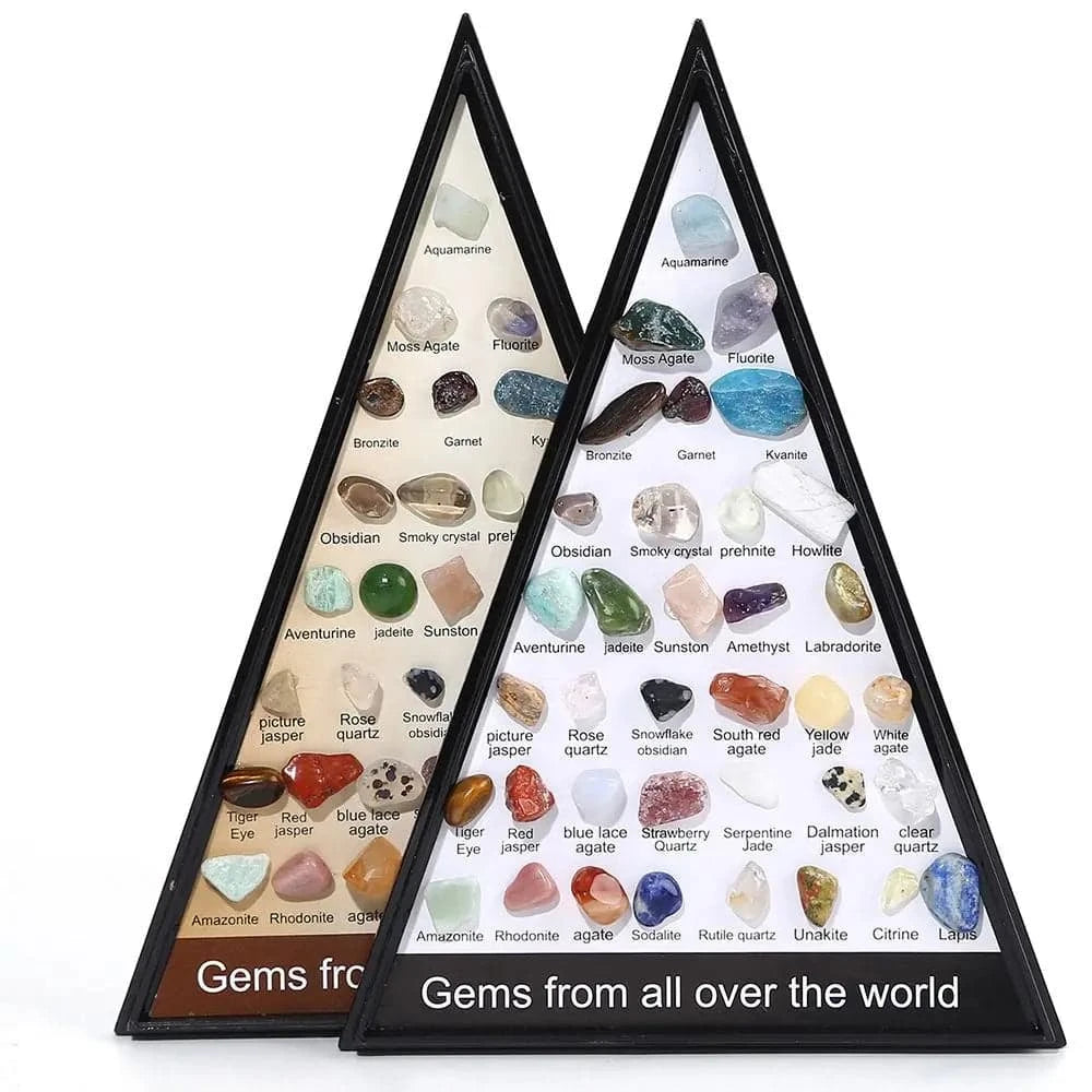 36Pcs/Box Mineral Specimens Healing Crystal Gems From All Over The World Quartz Samples Raw Gemstones Collectible Stone Decor - forbiddengemstones.com
