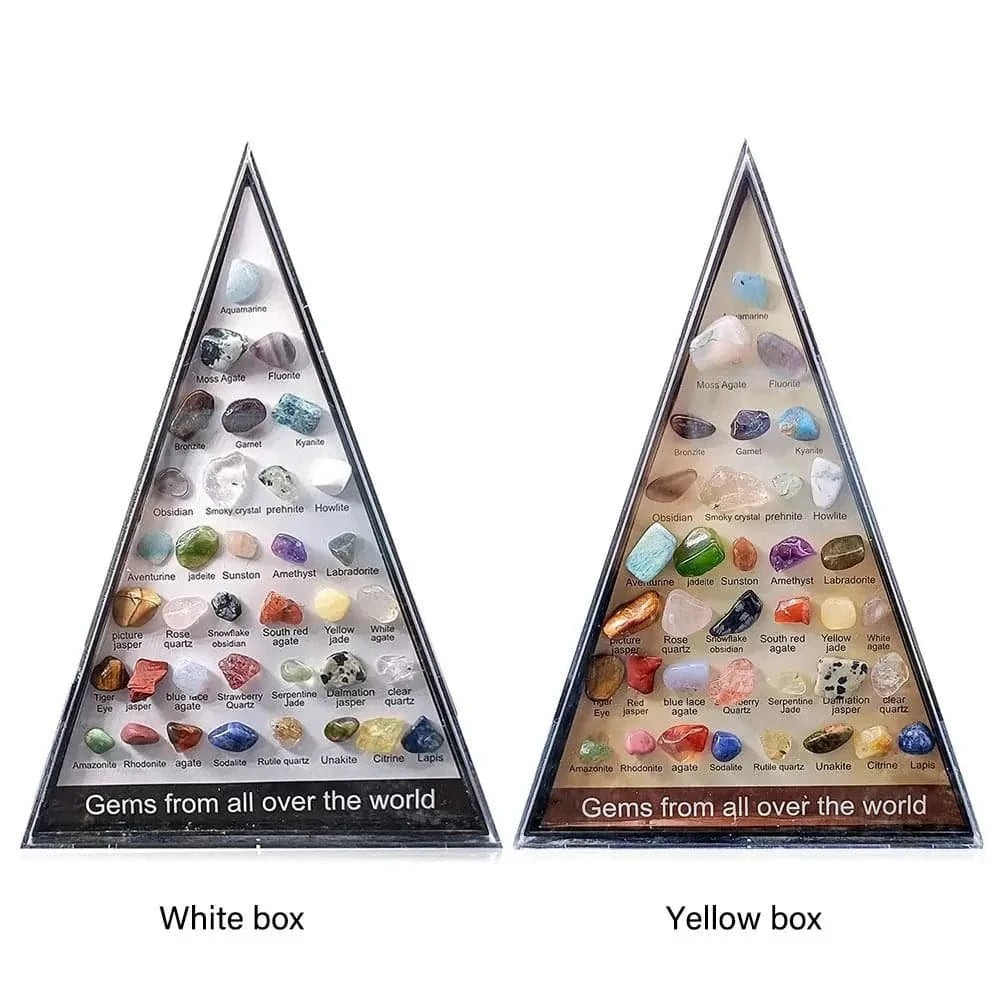36Pcs/Box Mineral Specimens Healing Crystal Gems From All Over The World Quartz Samples Raw Gemstones Collectible Stone Decor - forbiddengemstones.com