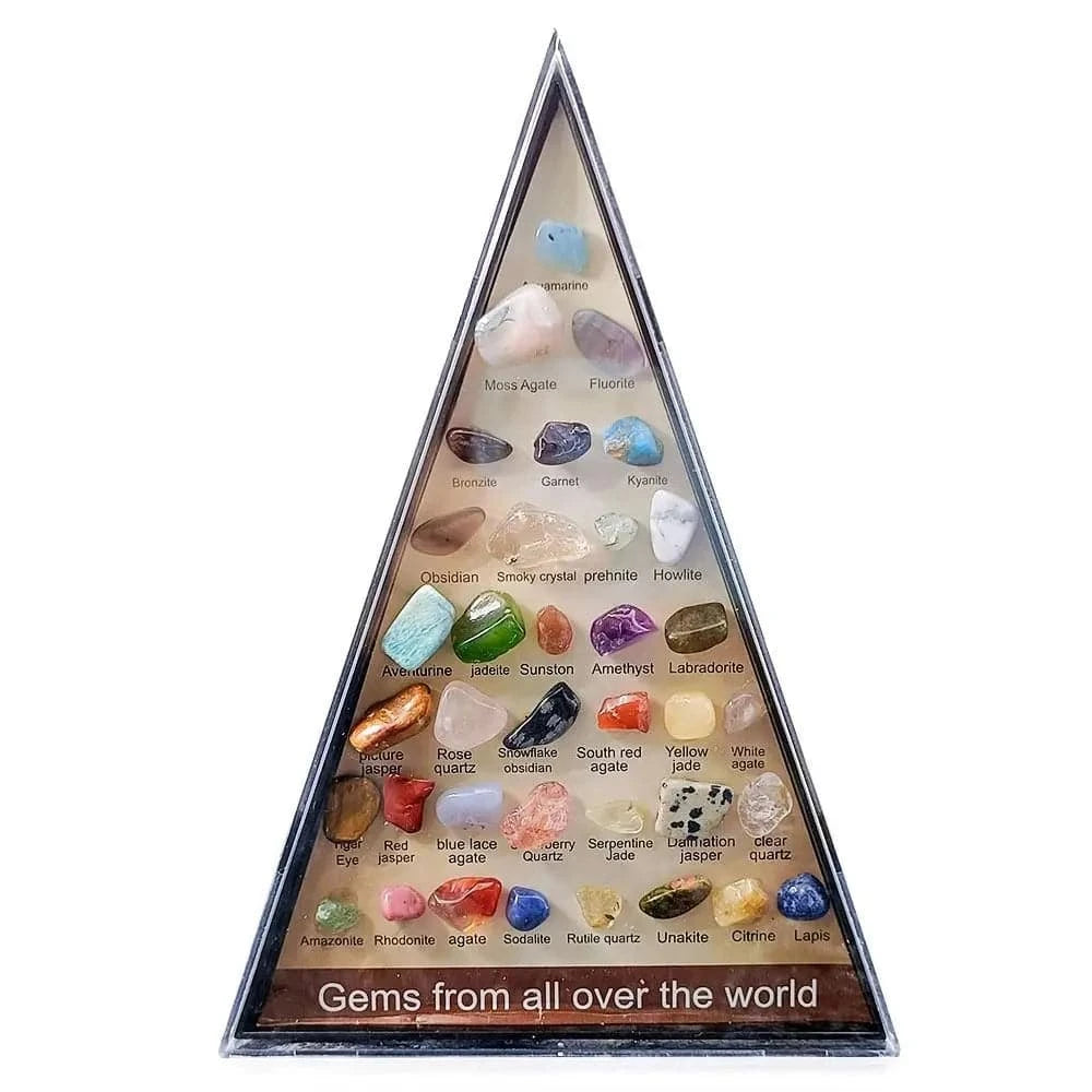 36Pcs/Box Mineral Specimens Healing Crystal Gems From All Over The World Quartz Samples Raw Gemstones Collectible Stone Decor - forbiddengemstones.com