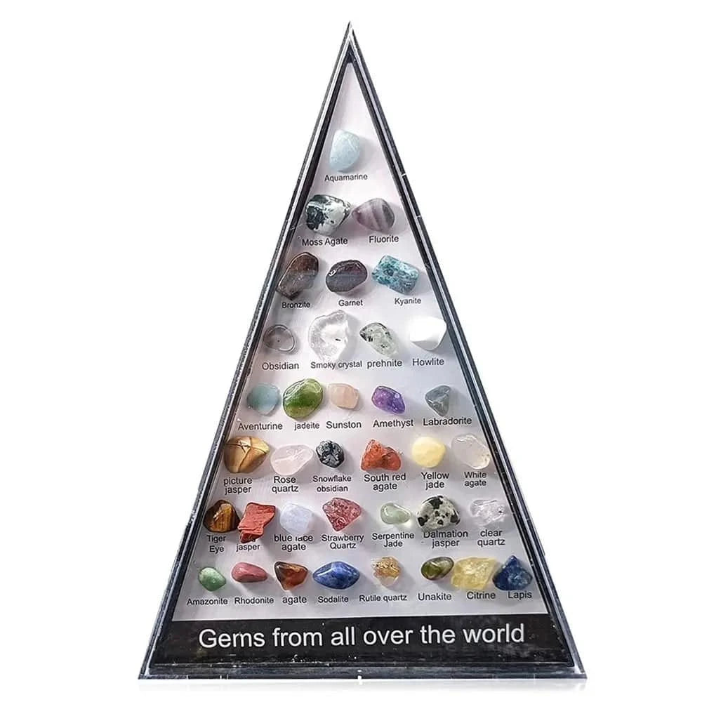 36Pcs/Box Mineral Specimens Healing Crystal Gems From All Over The World Quartz Samples Raw Gemstones Collectible Stone Decor - forbiddengemstones.com