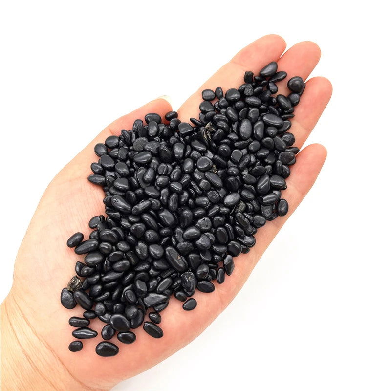 50g Natural Black Shungite Gravel Stone Crystal Quartz Chakras Healing Crystals Lucky Gemstone Mineral Home Ornaments Decoration - forbiddengemstones.com