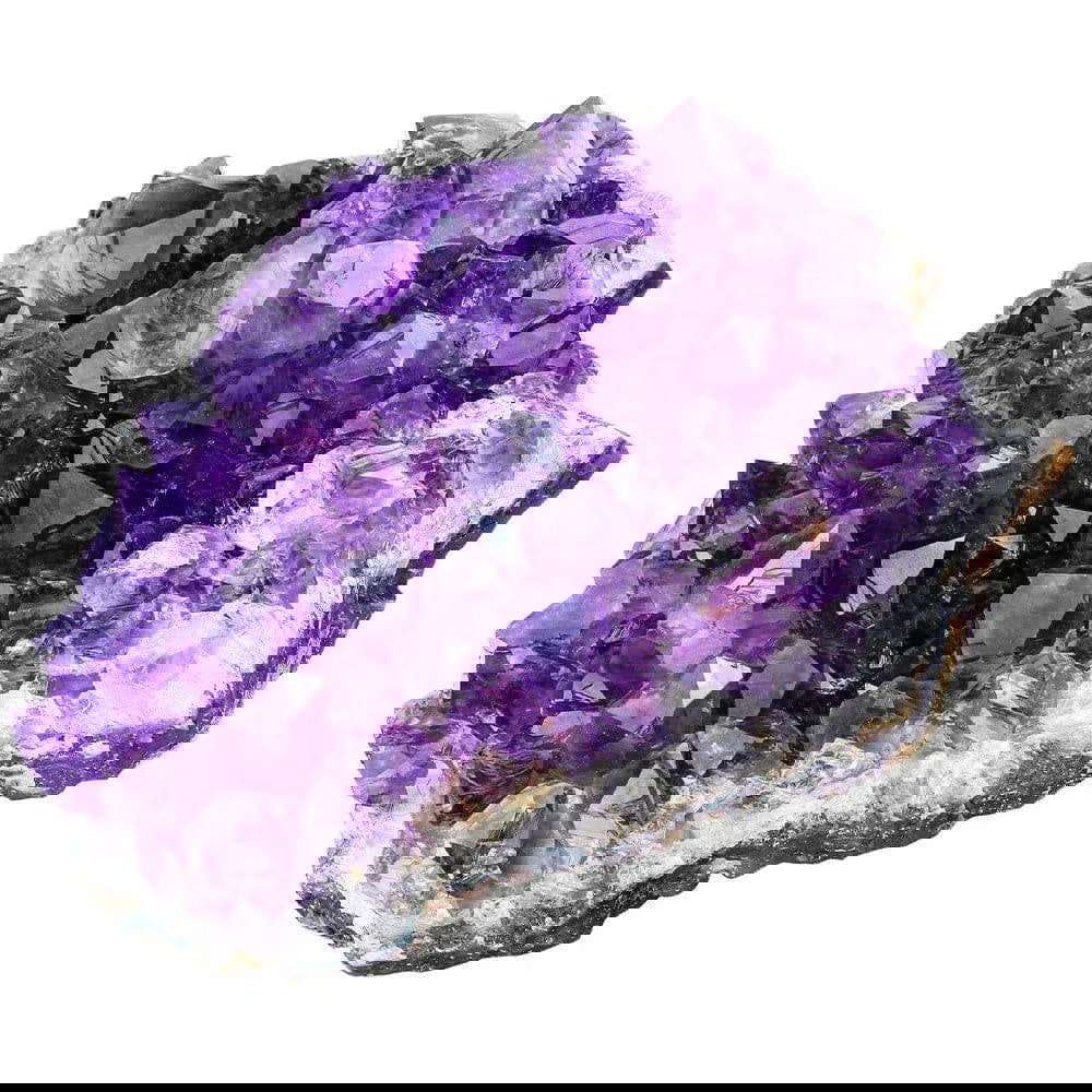 Amethyst Cluster Geode Natural Irregular Purple Quartz Stone Point Wand Energy Healing Mineral Crystal Rock Specimen Room Decor - forbiddengemstones.com