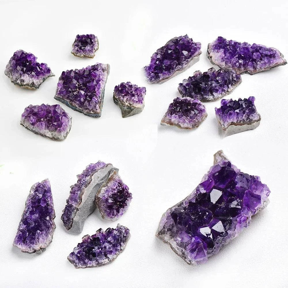 Amethyst Cluster Geode Natural Irregular Purple Quartz Stone Point Wand Energy Healing Mineral Crystal Rock Specimen Room Decor - forbiddengemstones.com