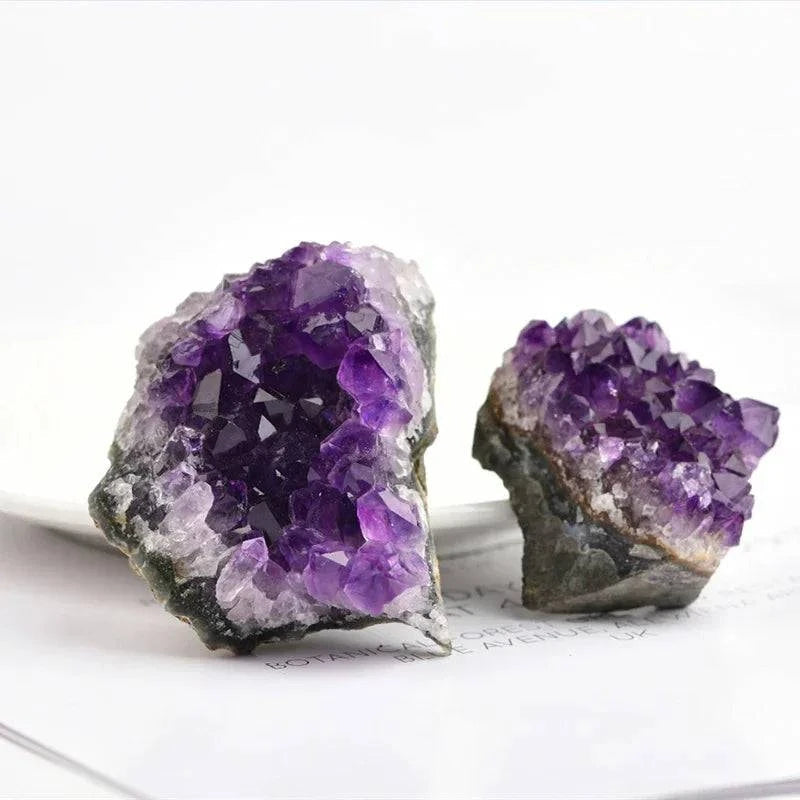 Amethyst Cluster Geode Natural Irregular Purple Quartz Stone Point Wand Energy Healing Mineral Crystal Rock Specimen Room Decor - forbiddengemstones.com