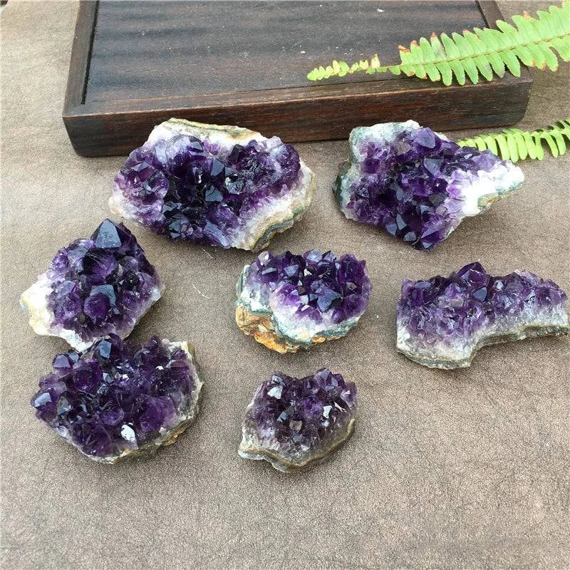 Amethyst Cluster Geode Natural Irregular Purple Quartz Stone Point Wand Energy Healing Mineral Crystal Rock Specimen Room Decor - forbiddengemstones.com