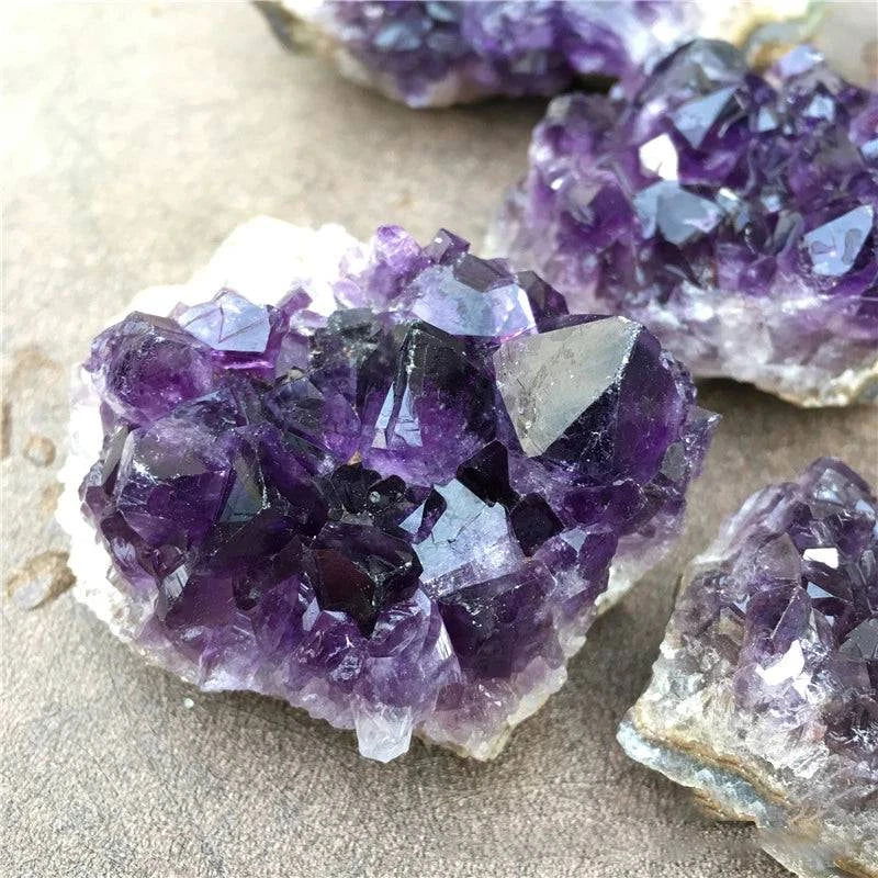 Amethyst Cluster Geode Natural Irregular Purple Quartz Stone Point Wand Energy Healing Mineral Crystal Rock Specimen Room Decor - forbiddengemstones.com