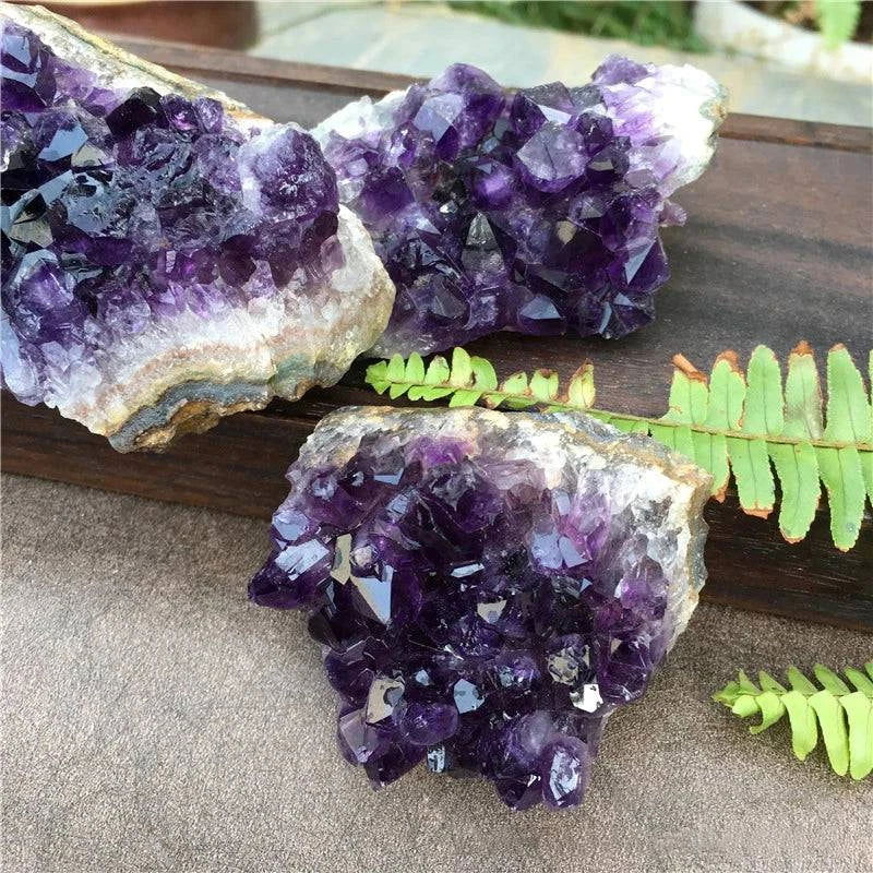 Amethyst Cluster Geode Natural Irregular Purple Quartz Stone Point Wand Energy Healing Mineral Crystal Rock Specimen Room Decor - forbiddengemstones.com