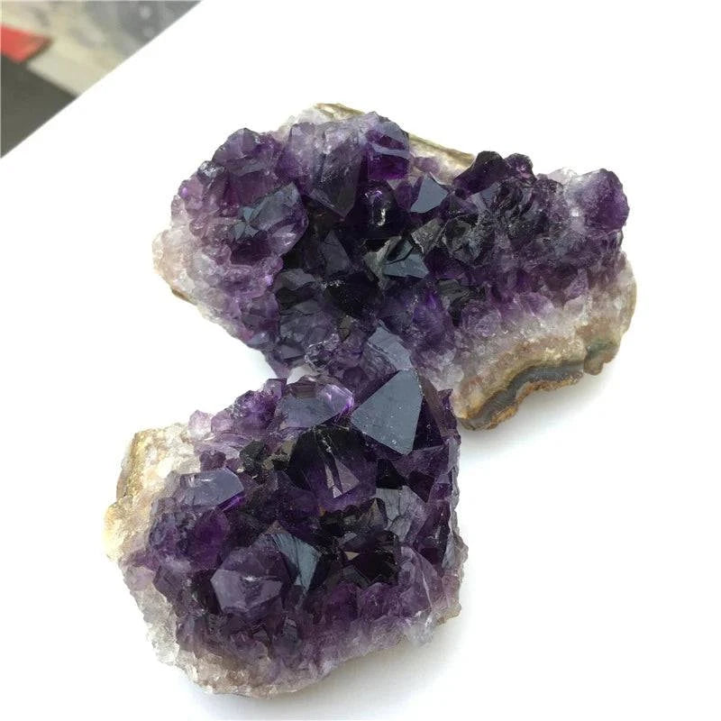 Amethyst Cluster Geode Natural Irregular Purple Quartz Stone Point Wand Energy Healing Mineral Crystal Rock Specimen Room Decor - forbiddengemstones.com