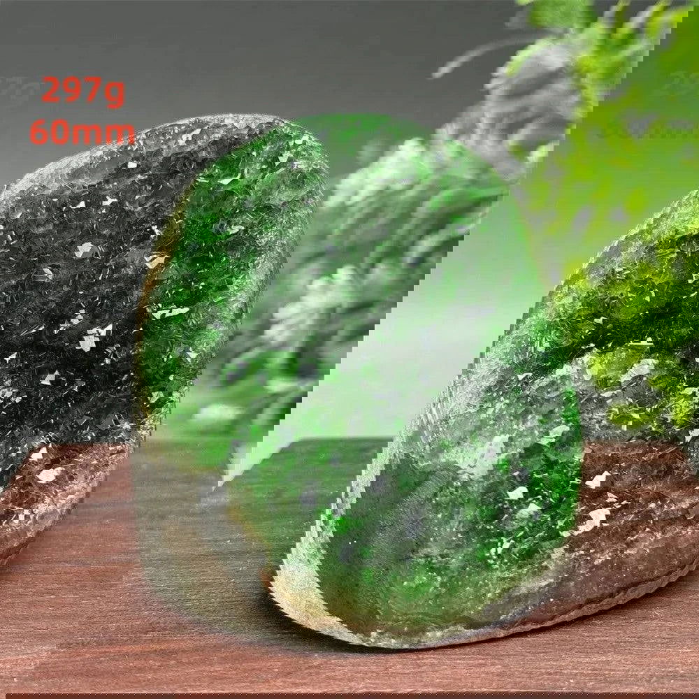 Brazilian High Quality Green Crystal Geode Mineral Raw Stone Crystal Cluster Reiki Healing Meditation Wealth Home Decor Gift - forbiddengemstones.com