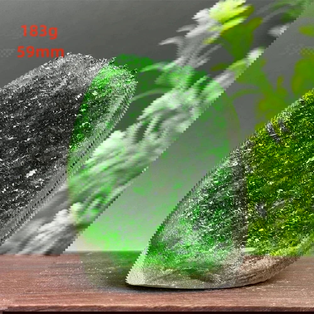 Brazilian High Quality Green Crystal Geode Mineral Raw Stone Crystal Cluster Reiki Healing Meditation Wealth Home Decor Gift - forbiddengemstones.com