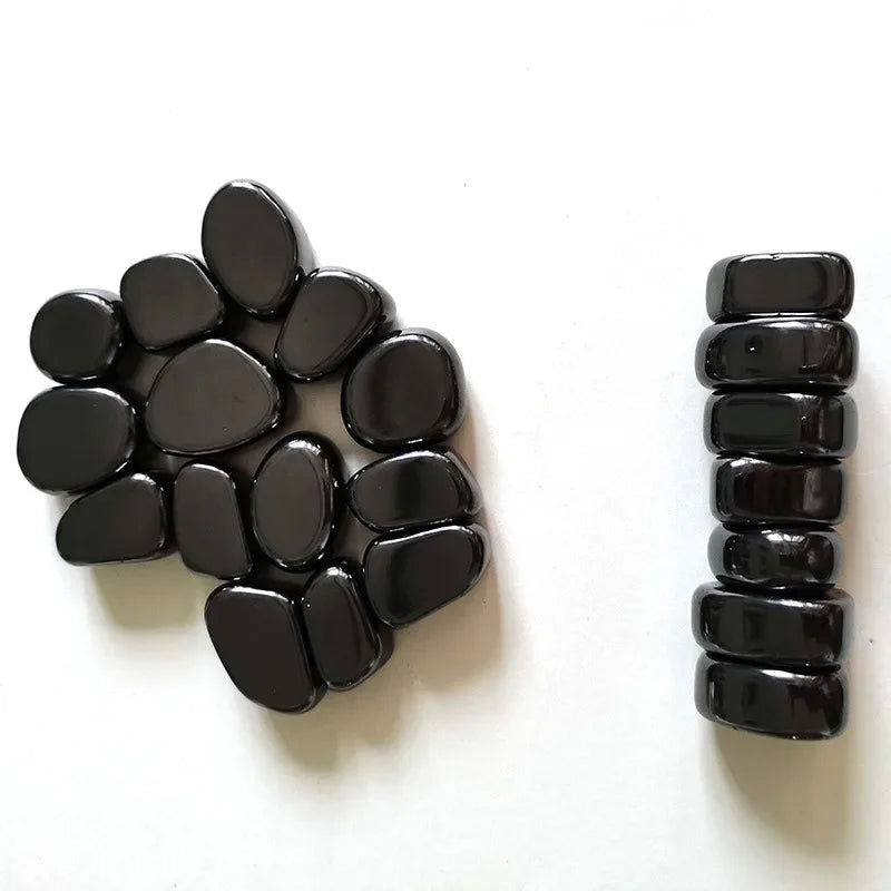 Home Decoration Crystal Stones Polished Black Lodestone Magnetite Palm Stone Magnetic Minerals Healing Body Field Balance Energy - forbiddengemstones.com