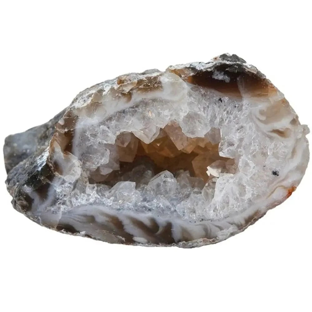 Mineral Ore Collectible Specimen Raw Gemstone Drusy Quartz Slice Natural Agate Geodes Healing Stones Crystal Cluster - forbiddengemstones.com