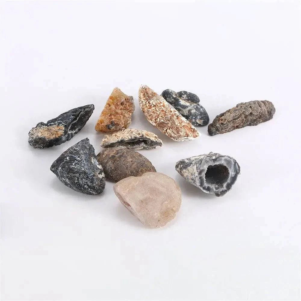 Mineral Ore Collectible Specimen Raw Gemstone Drusy Quartz Slice Natural Agate Geodes Healing Stones Crystal Cluster - forbiddengemstones.com