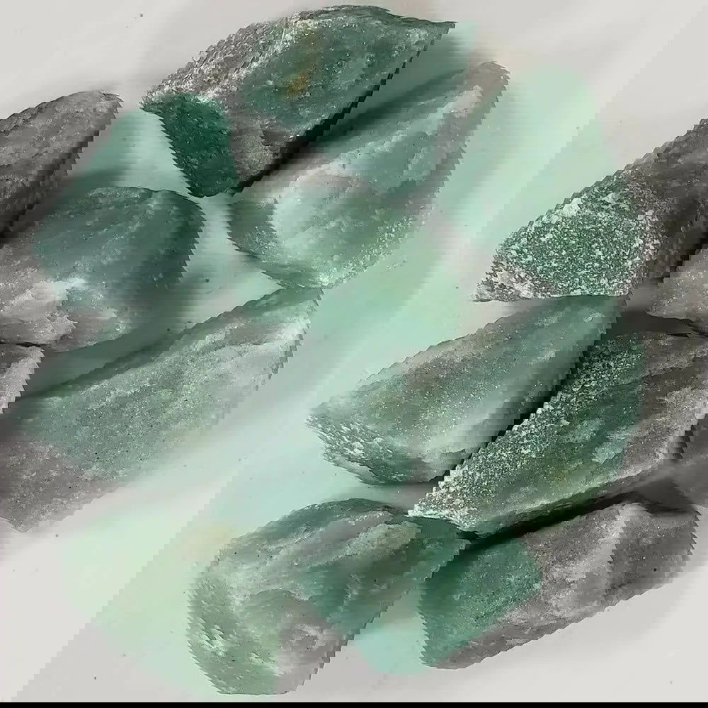 Natural Dulong Jade Stone Raw Green Jadeite Stone Mineral Specimens Jewelry Making Crystal Stone Decoration Green Aventurine - forbiddengemstones.com