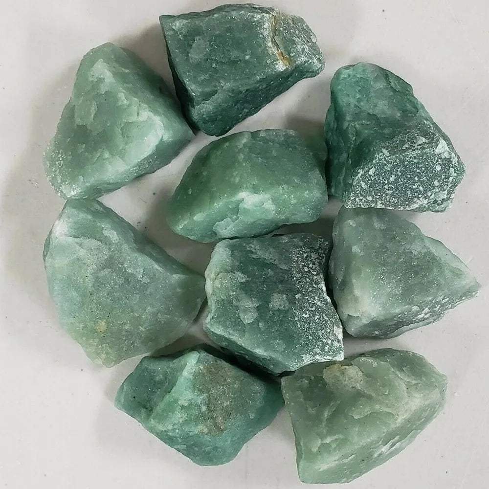 Natural Dulong Jade Stone Raw Green Jadeite Stone Mineral Specimens Jewelry Making Crystal Stone Decoration Green Aventurine - forbiddengemstones.com