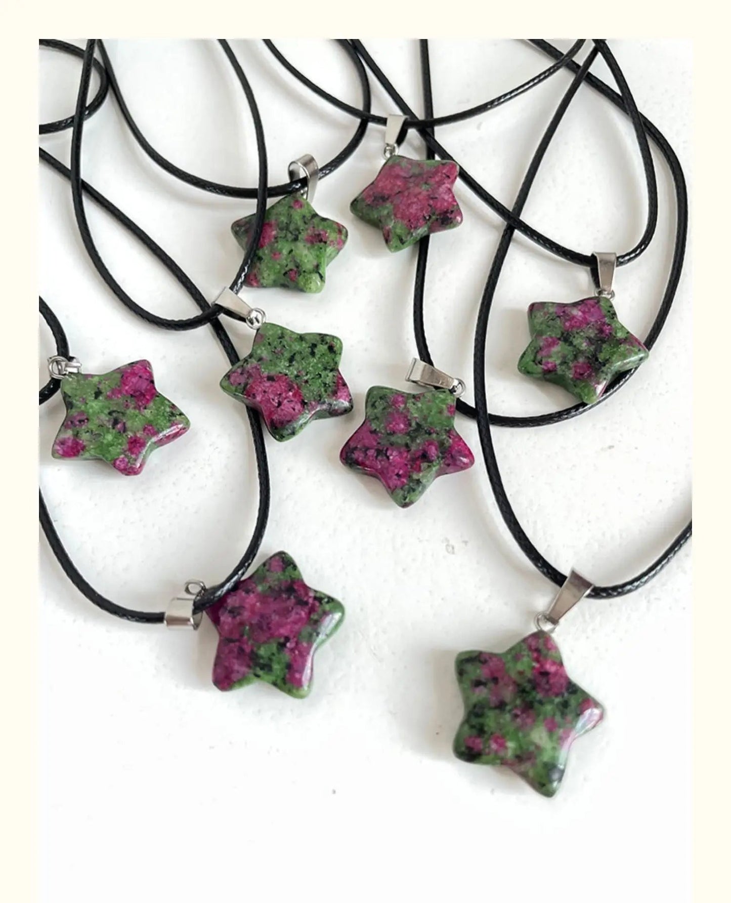 Natural Stone Hexagon Pendant Necklace Crystal Rose Quartz Opal Star for Women Fluorite Lapis Bullet Pendulum Trend Jewelry Gift - forbiddengemstones.com