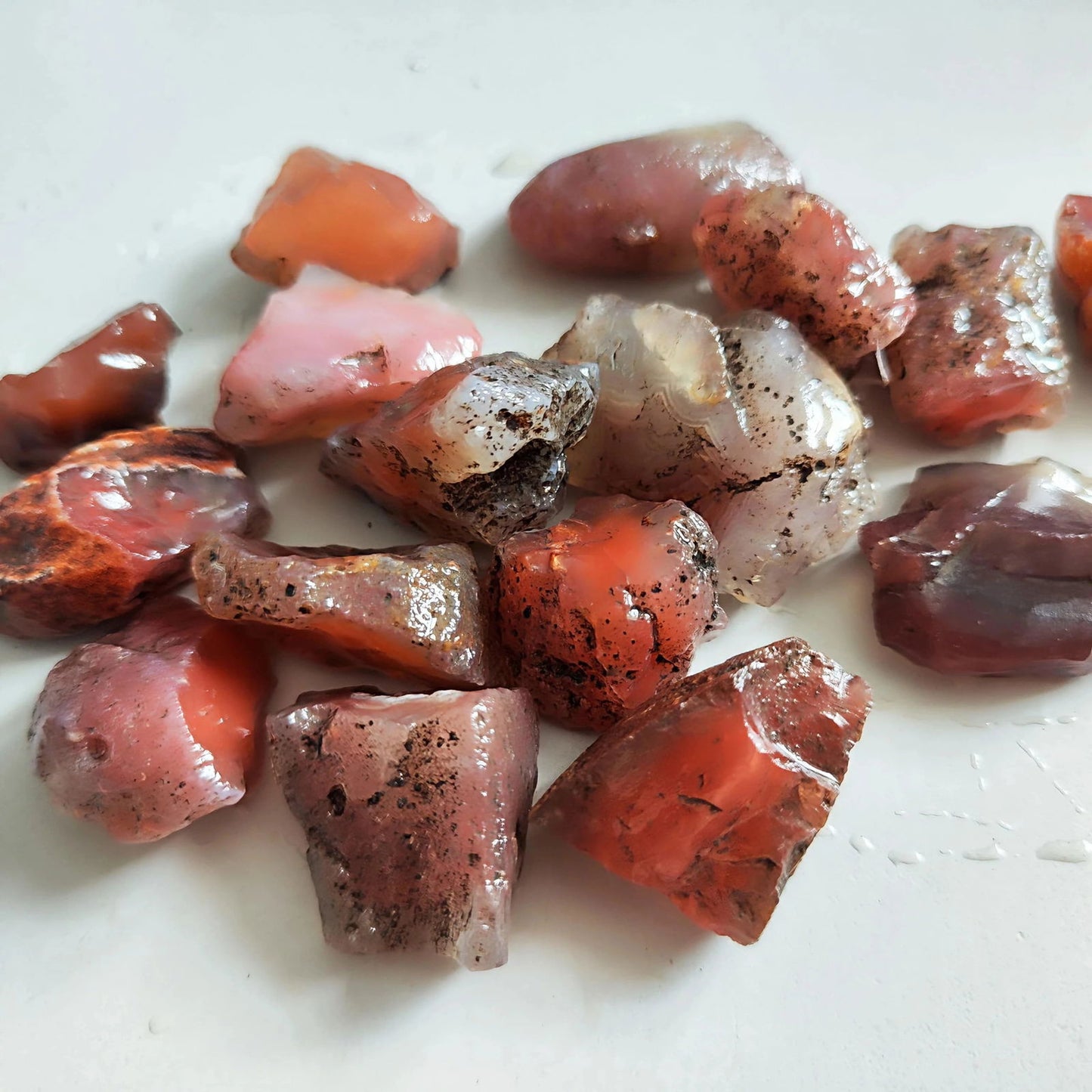Natural Treasure Southern Red Agate Raw Carnelian Diffuser Oil Raw Stone Crystals Healing Specimen Home Garden Decoration Stone - forbiddengemstones.com