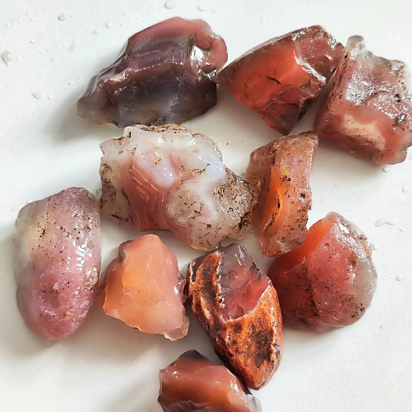 Natural Treasure Southern Red Agate Raw Carnelian Diffuser Oil Raw Stone Crystals Healing Specimen Home Garden Decoration Stone - forbiddengemstones.com