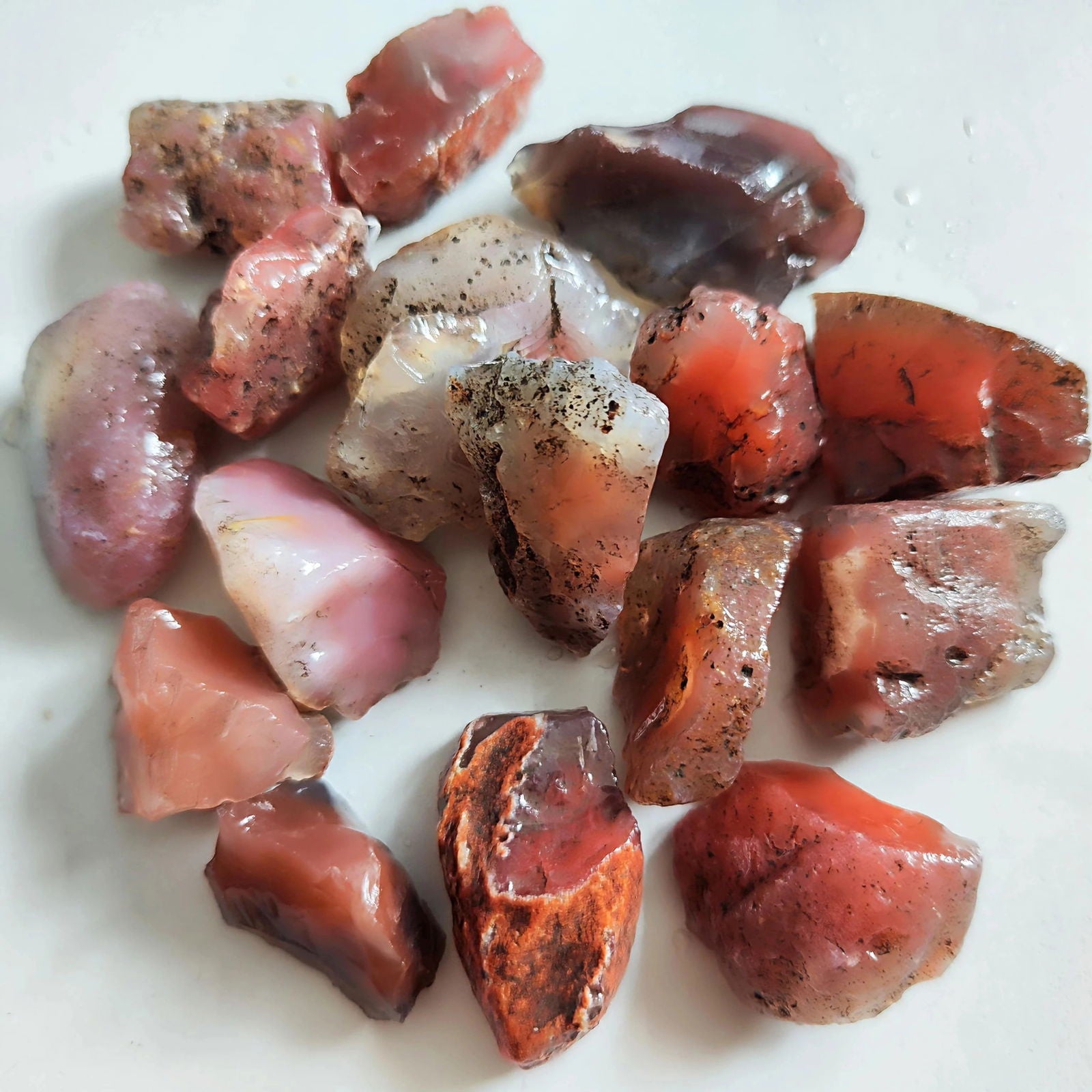 Natural Treasure Southern Red Agate Raw Carnelian Diffuser Oil Raw Stone Crystals Healing Specimen Home Garden Decoration Stone - forbiddengemstones.com