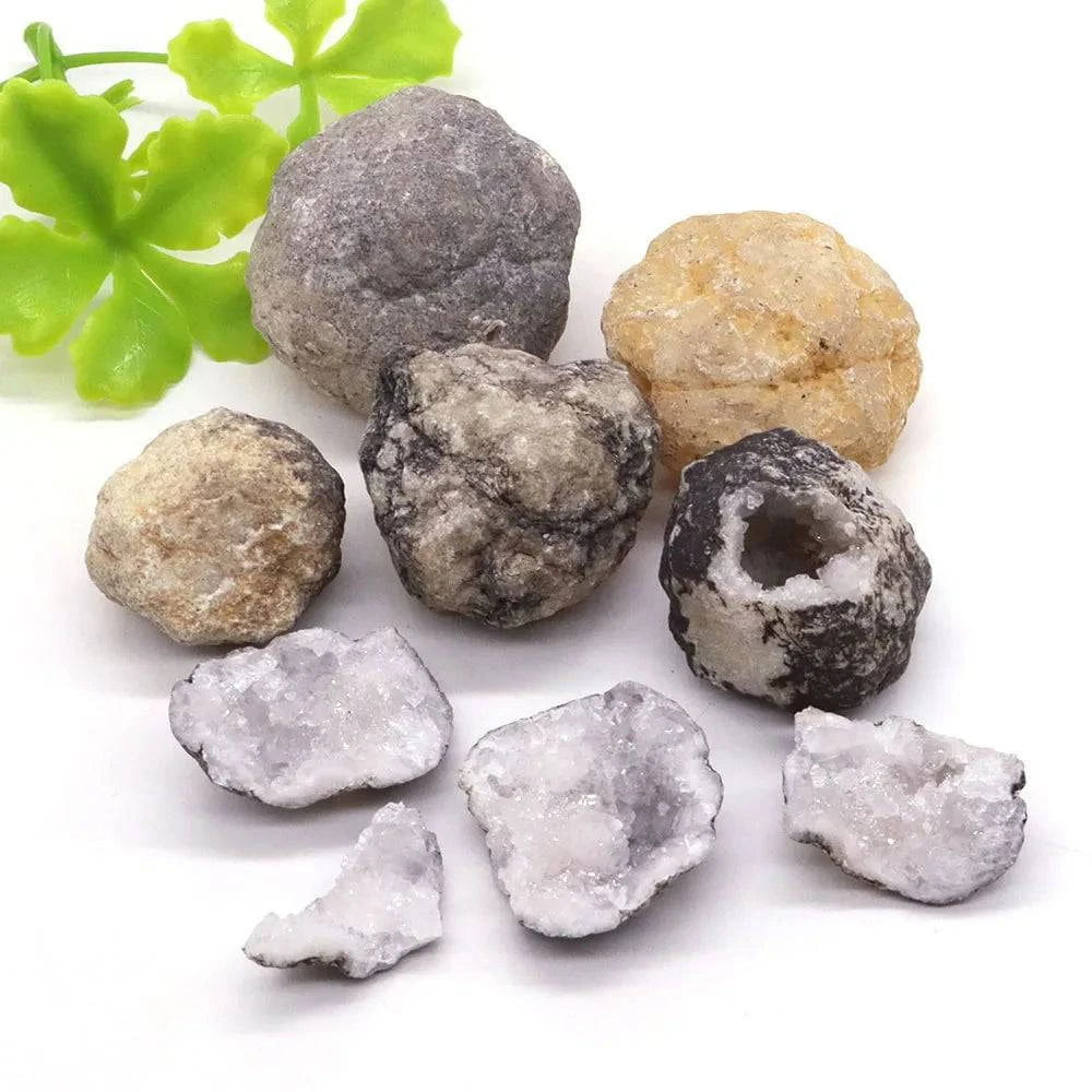Natural Unopened Agate Geode Cluster Raw Mineral Crystal Healing Stone Fun Study Teaching Specimen Gemstone Cave Collections - forbiddengemstones.com