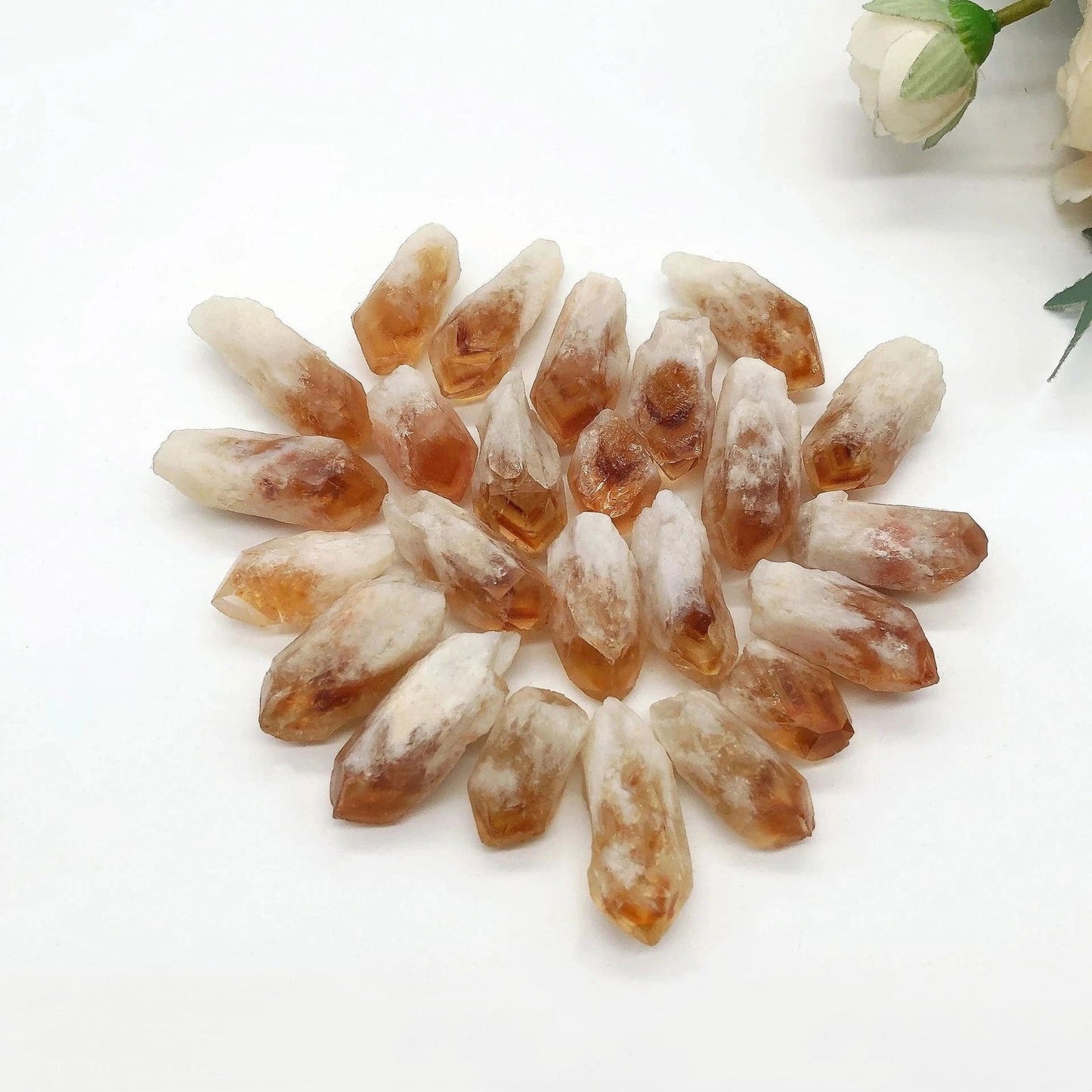 Rough Natural Citrine Point Quartz Crystal Cluster Raw Mineral Specimen Stone Energy Healing Rock Ornament Home Decor Gift - forbiddengemstones.com