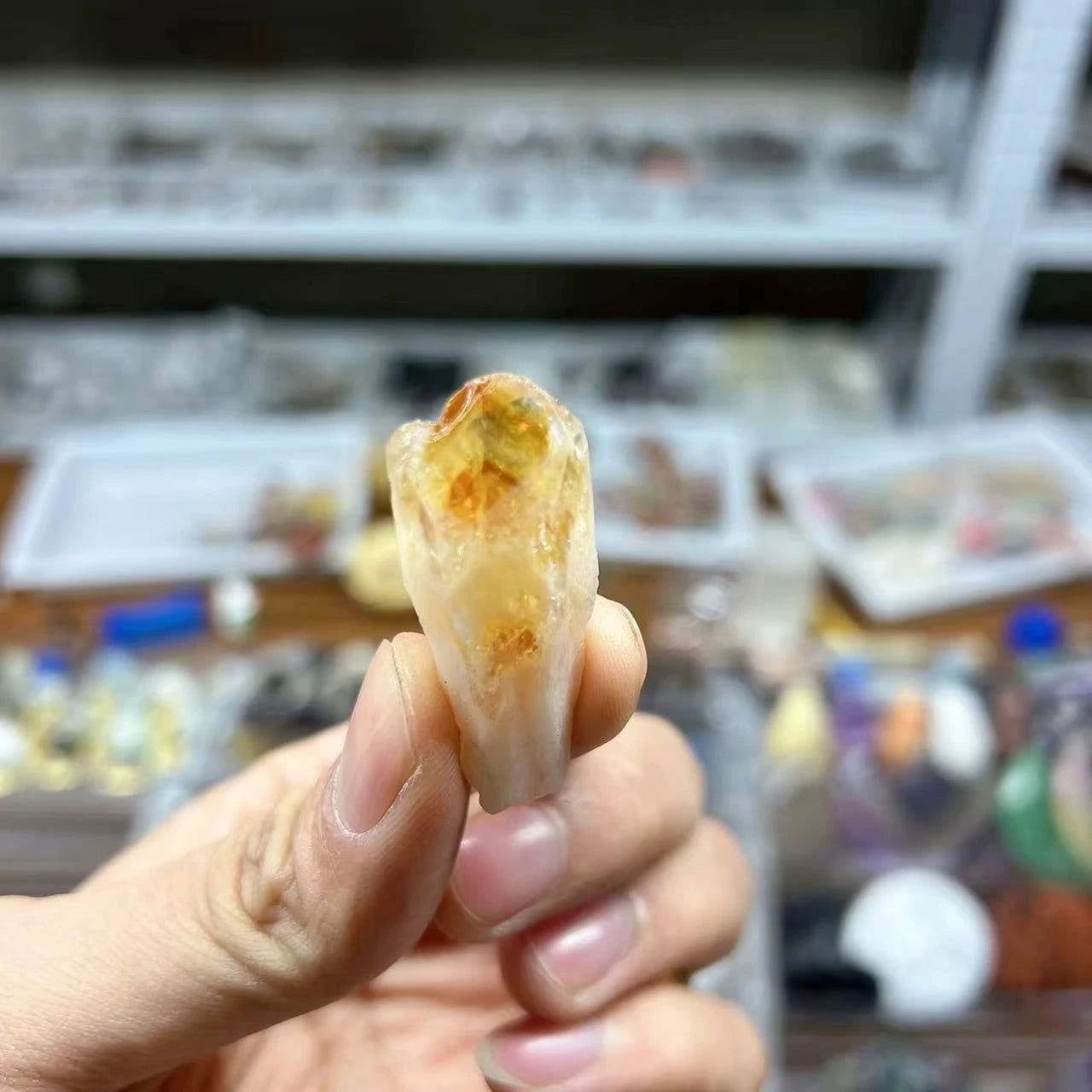 Rough Natural Citrine Point Quartz Crystal Cluster Raw Mineral Specimen Stone Energy Healing Rock Ornament Home Decor Gift - forbiddengemstones.com