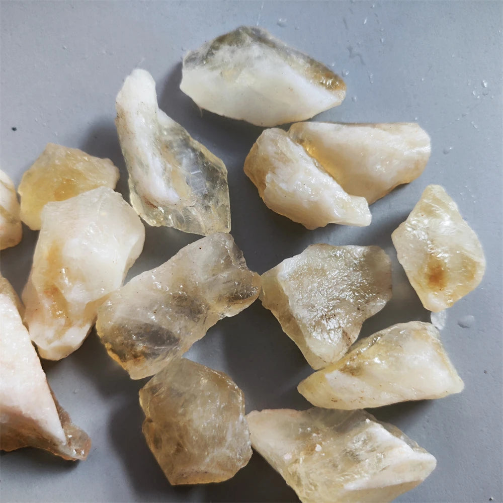 Natural Citrine Healing Crystals - Raw Decor Stone for Home Decoration and DIY Gift Collection