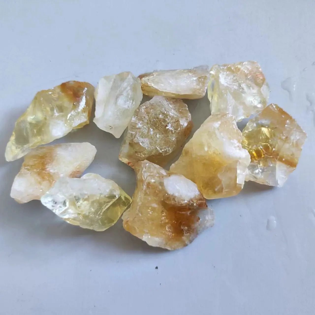 Natural Citrine Healing Crystals - Raw Decor Stone for Home Decoration and DIY Gift Collection