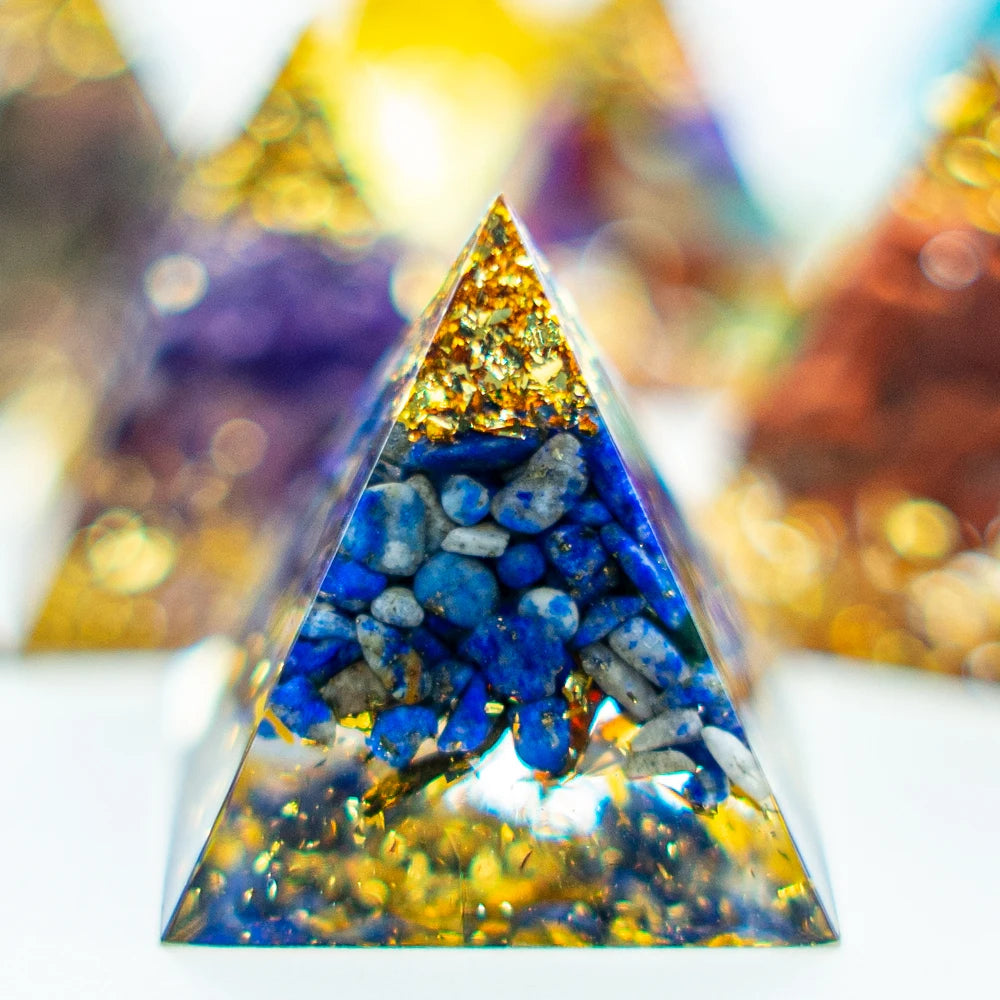 Natural 1.18-inch Crystal Pyramid - Energy Generator for Reiki Healing and Chakra Meditation Decor