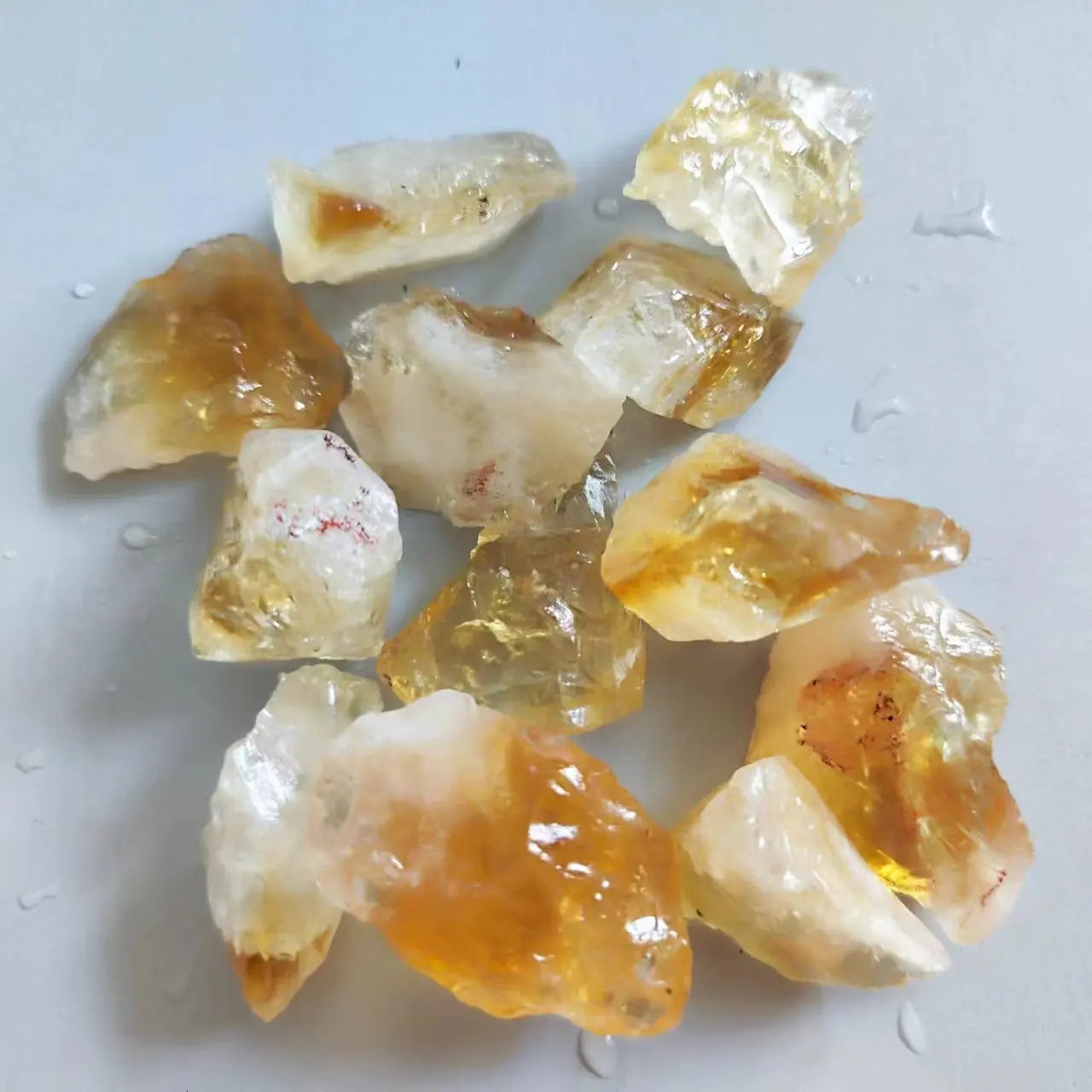 Natural Citrine Healing Crystals - Raw Decor Stone for Home Decoration and DIY Gift Collection