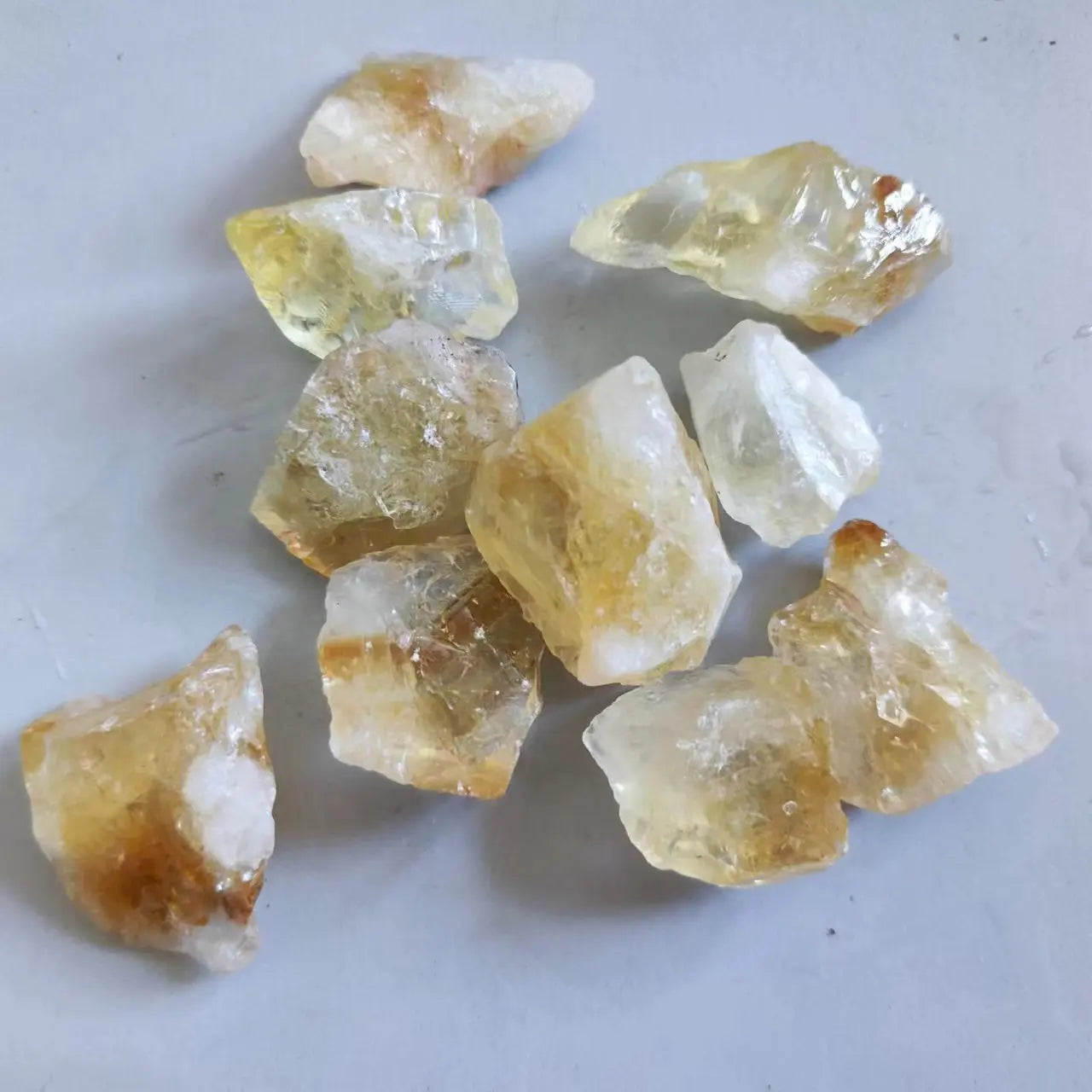 Natural Citrine Healing Crystals - Raw Decor Stone for Home Decoration and DIY Gift Collection