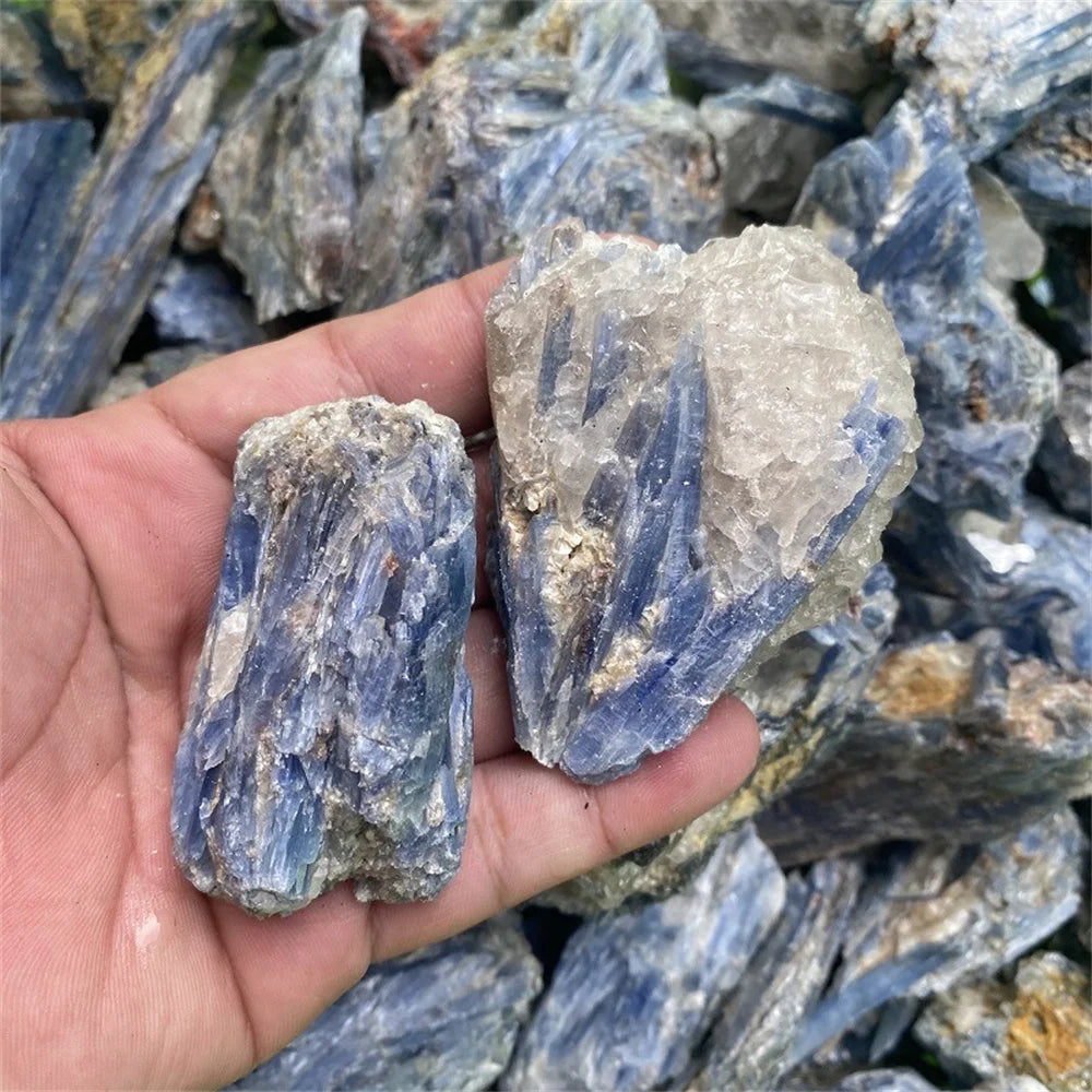 1pc Raw Kyanite Crystal Specimen for Reiki Healing - Natural Blue Gemstone Chip for Jewelry Collection