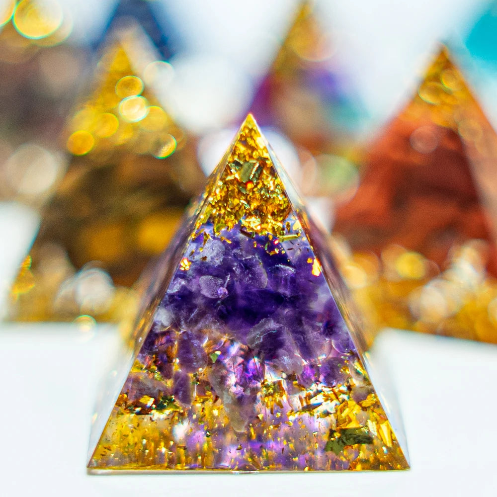 Natural 1.18-inch Crystal Pyramid - Energy Generator for Reiki Healing and Chakra Meditation Decor