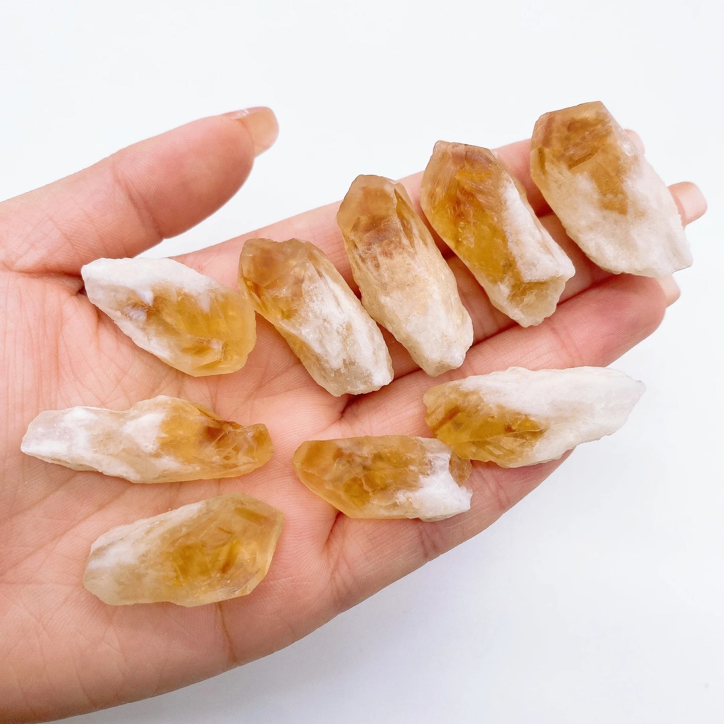 Raw Citrine Crystal Quartz Cluster - Natural Healing Stone for Home Decor and Gift